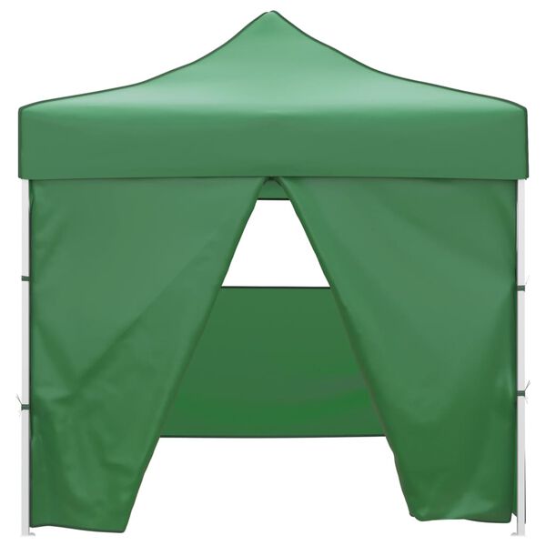 vidaXL Tenda Pieghevole Verde 3 x 3 m con 4 Pareti