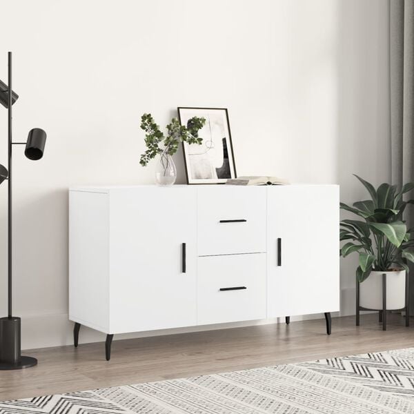 vidaXL Credenza Bianca 100x36x60 cm in Legno Multistrato