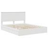 vidaXL Letto con Contenitore Bianco 160 x 200 cm Legno multistrato