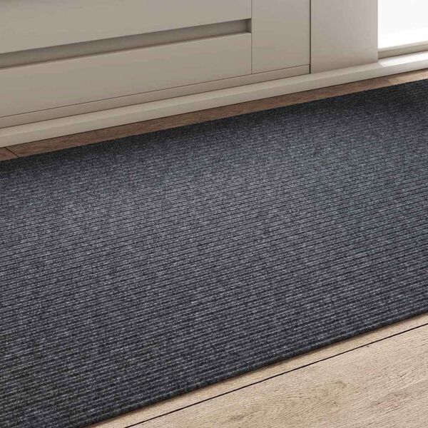 vidaXL Runner in Moquette Grigio 80 x 150 cm Tessuto