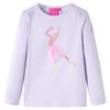 vidaXL Maglietta da Bambina Maniche Lunghe Lilla Chiaro 140