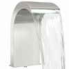 vidaXL Cascata da Piscina con Luce LED Acciaio Inox 304