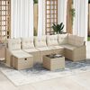 vidaXL Set di divani con cuscino 7 pcs polyrattan