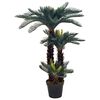 vidaXL Palma di Cycas Artificiale con Vaso Verde 125 cm