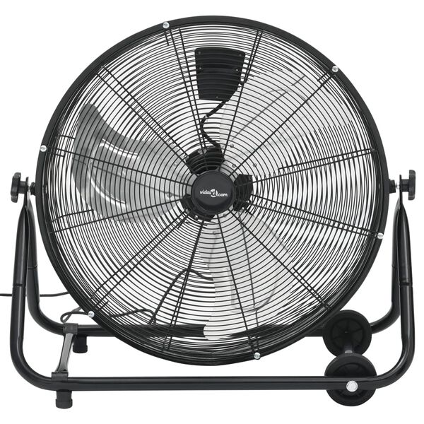vidaXL Ventilatore a Tamburo Industriale 60 cm 172,5 W Nero
