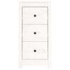 vidaXL Credenze 2 pz Bianche 40x35x80 cm in Legno Massello di Pino