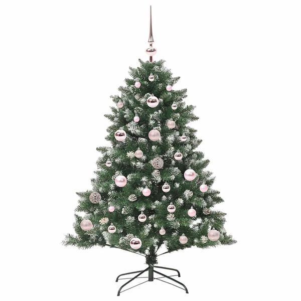 vidaXL Albero di Natale artificiale con 150 LED Verde 120 cm
