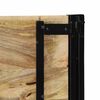 vidaXL Testiera 140 cm in Legno Massello di Mango e Ferro