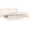 vidaXL Giroletto senza Materasso 200x200 cm in Legno Massello di Pino