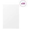 vidaXL Pannelli decorativi 50 pcs Bianco 40 x 60 x 0.27 cm