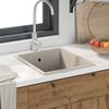 vidaXL Lavello da cucina Beige 38 x 44 x 20 cm Granito