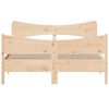 vidaXL Letto senza Materasso 135x190 cm in Legno Massello di Pino