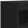 vidaXL Credenza con Luci LED Nera 41x37x100 cm