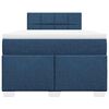 vidaXL Giroletto a Molle con Materasso Blu 120x190 cm in Tessuto
