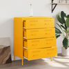 vidaXL Credenza Giallo Senape 68x39x89 cm in Acciaio