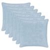 vidaXL Federa 6 pz HOUTEN Azzurro 50 x 50 cm
