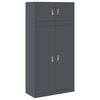 vidaXL Armadio 2 pz Antracite 90 x 40 x 180 cm Acciaio Bloccabile