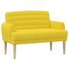 vidaXL Loveseat con bottoni imbottiti Giallo Chiaro 116 x 67 x 80 cm