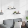vidaXL Mensole Loggia per Foto 2 pz Grigie 40x9x3 cm in MDF