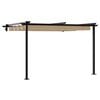 vidaXL Gazebo 300 x 300 x 200 cm Tortora Poliestere