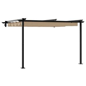 vidaXL Gazebo 300 x 300 x 200 cm Tortora Poliestere