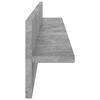 vidaXL Mensole Muro 2pz Grigio Cemento 80x11,5x18cm Legno Multistrato