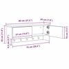 vidaXL Appendiabiti a muro Rovere artigianale 80 x 20 x 30 cm