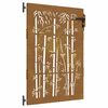 vidaXL Cancello da giardino 85 x 125 cm Nero Bloccabile