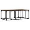 vidaXL Tavolino da Salotto Rovere Fumo 100x50x35,5cm Legno Multistrato