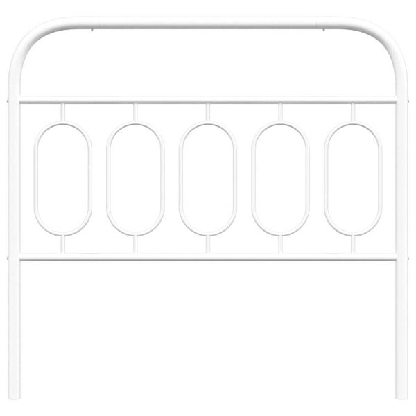 vidaXL Testiera di Ricambio in Metallo Bianco 100 cm