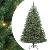 vidaXL Albero di Natale Artificiale con Rami Pieghevoli Verde 240 cm