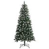 vidaXL Albero di Natale Artificiale con Base Verde 120 cm PVC