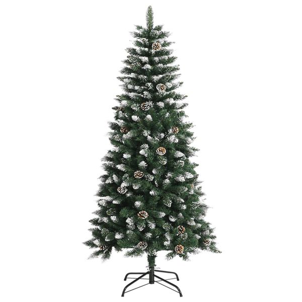 vidaXL Albero di Natale Artificiale con Base Verde 120 cm PVC
