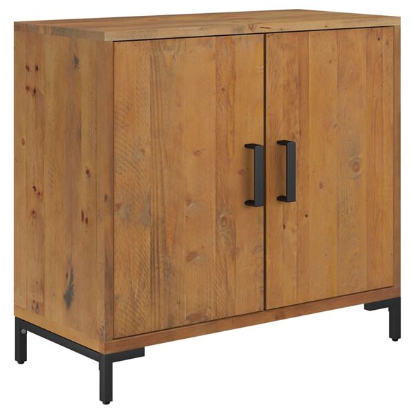 vidaXL Credenza Marrone 75x35x70 cm in Legno Massello di Pino