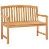 vidaXL Panchina in legno intagliata a mano 114 x 60,5 x 95 cm Naturale