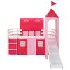 vidaXL Letto a Castello per Bambini Scivolo e Scala in Pino 208x230 cm