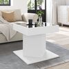 vidaXL Tavolino Salotto con LED Bianco 50x50x45 cm Legno Multistrato