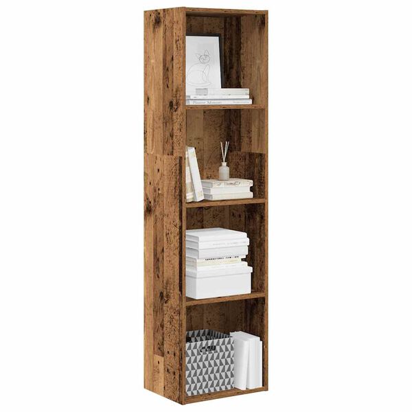 vidaXL Libreria Legno Antico 40x30x152 cm in Legno Multistrato