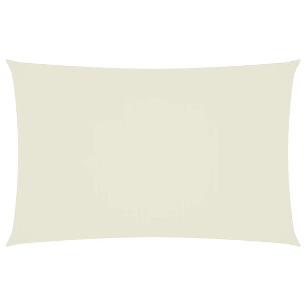 vidaXL Parasole a Vela Oxford Rettangolare 5x8 m Crema