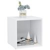 vidaXL Mobili Porta TV 2 pz Bianco 37x35x37 cm in Legno Multistrato