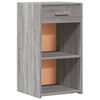 vidaXL Comodini 2 pz Grigio Sonoma 35x34x65 cm in Legno Multistrato