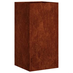 vidaXL Fioriera Arrugginita 40x40x80 cm in Acciaio Corten