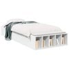 vidaXL Telaio del letto con storage con lo scaffale Bianco 80 x 200 cm