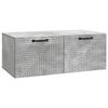 vidaXL Mobile Porta TV da Muro Grigio Cemento 78,5 x 41 x 30 cm