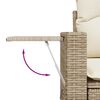 vidaXL Set Divano da Giardino 13 pz con Cuscini Beige in Polyrattan