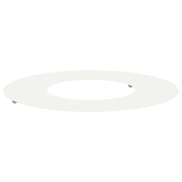 vidaXL adatto per Anello d'Albero Piatto Bianco &Oslash;30 / 60 cm Acciaio