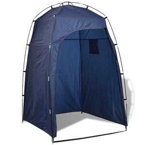 vidaXL Tenda per Doccia/WC/Spogliatoio Blu