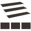 vidaXL Tappeti per scale 15 pz 76 x 20 cm Motivo a rete nero