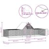 vidaXL Pollaio 6x2x2 m in Acciaio Zincato