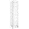 vidaXL Cesto a Gabbione a Torre 40x40x180 cm in Ferro
